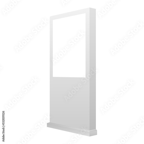 Free Download Realistic light box template on white background. Outdoor advertising banner.  stock illustration. - GFXLoad