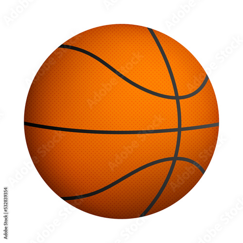 Basketball ball.  illustration isolated on white background. © DG-Studio