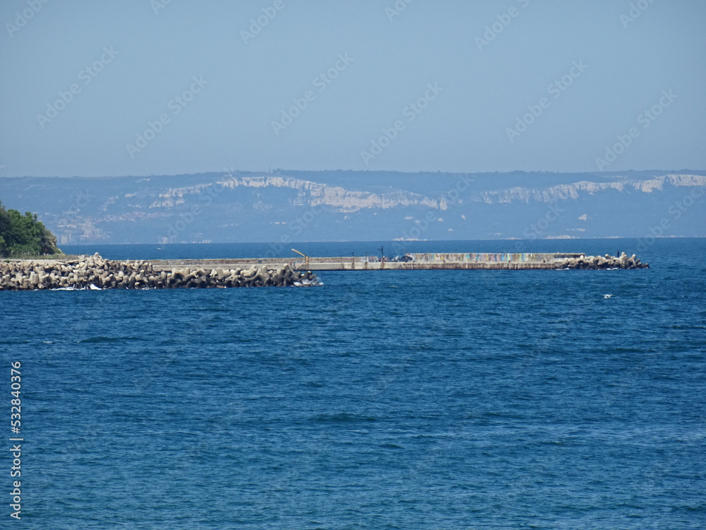 Nice summer view from Varna in Bulgaria 