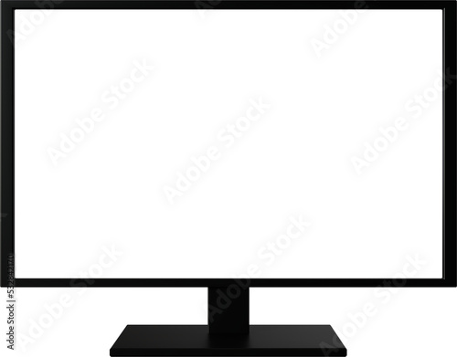 pc screen or desktop monitor mock up frame.