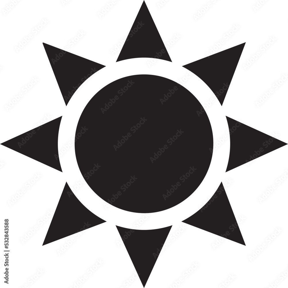 Sun icons vector isolated on white background. Shine sun ray . Sunshine vector sign. Sunset icon Sun icons vector isolated on white background. Shine sun ray . Sunshine vector sign. Sunset icon