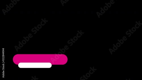Lower Third Animation in magenta and white