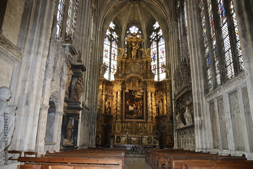 La cathédrale Notre Dame de Rouen, de style gothique, ville de Rouen, département de la Seine Maritime, France