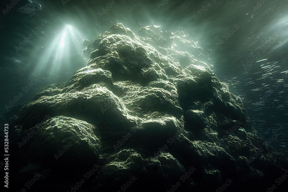 This is a 3D illustration of the Baltic sea Anomaly. 素材庫插圖| Adobe Stock