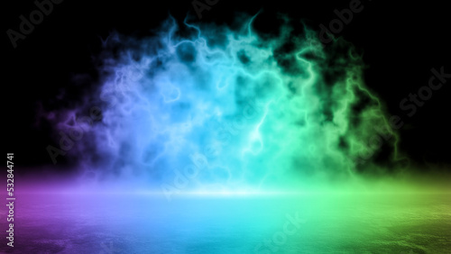 Abstract smoke over the asp...