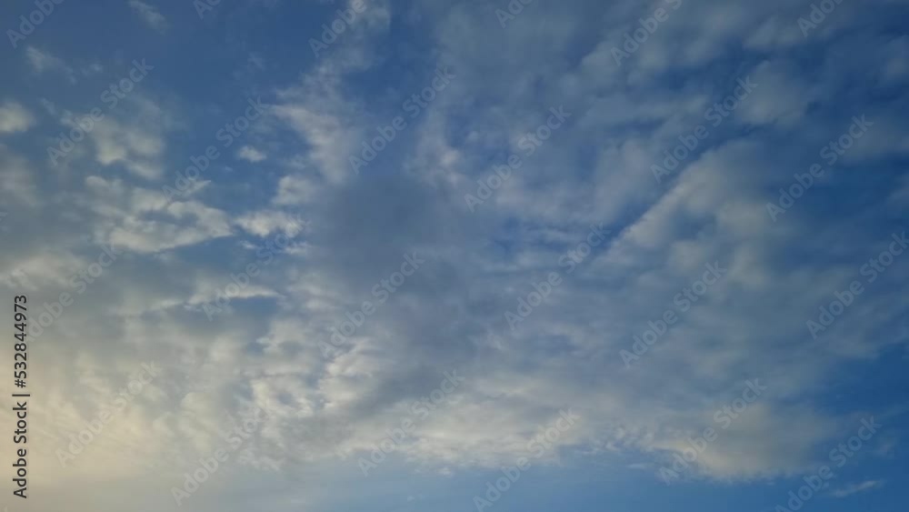 A circular view of the evening clouds in the sky. A circular view of the evening clouds in the sky.