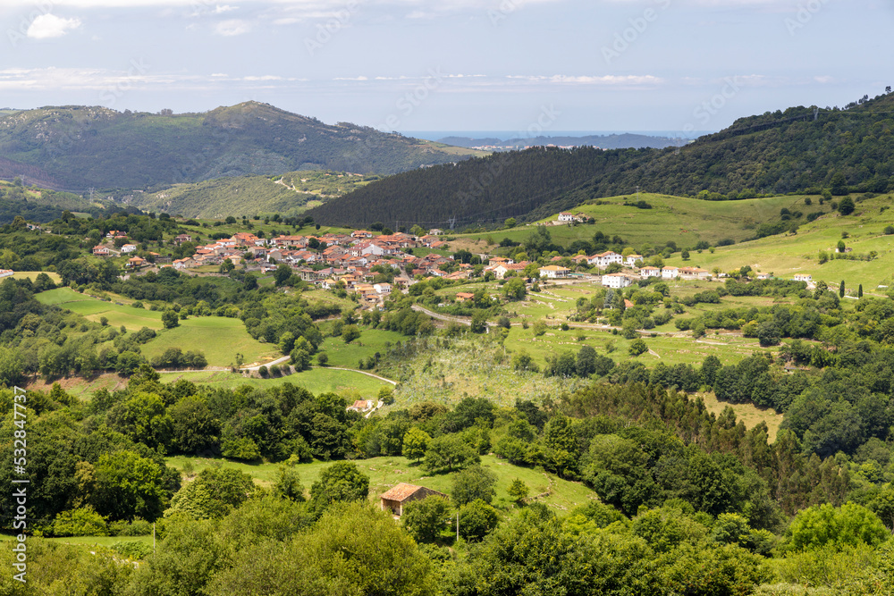 Town of Bielva, Cantabria, Spain.