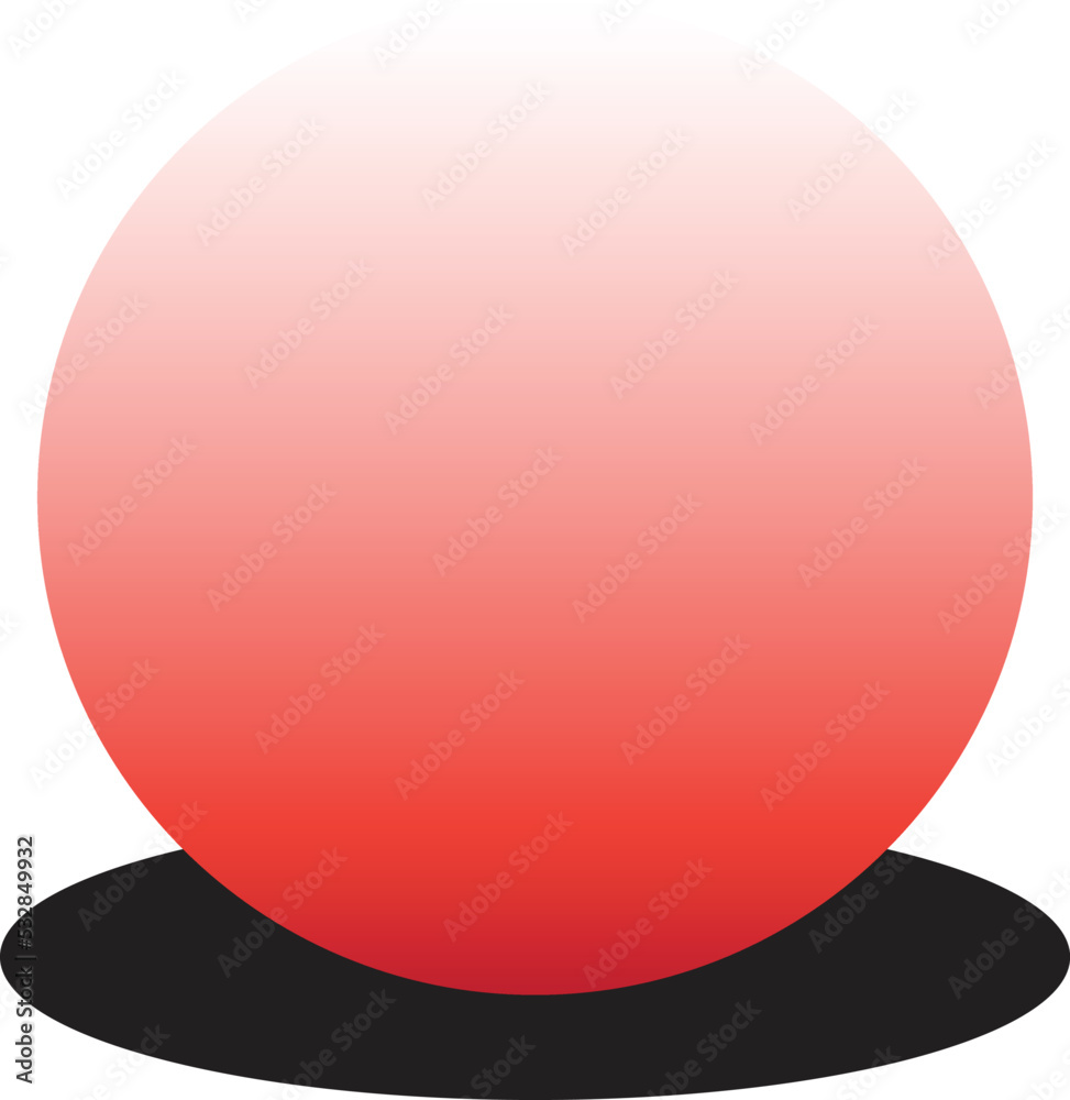 Circle With Pink And Dark Red Gradients Plus Shadows Circle With Pink And Dark Red Gradients Plus Shadows