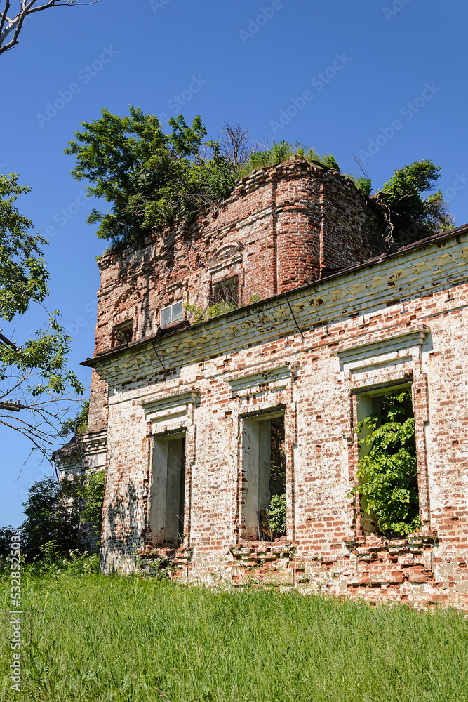 an abandoned Orthodox church. an abandoned Orthodox church.