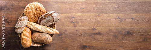 Foto Fresh Baked Bread Top View