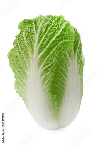 Fresh tasty Chinese cabbage isolated on white