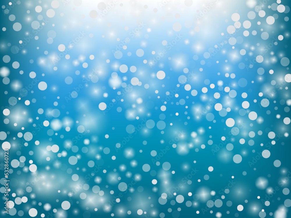 Winter Holidays Falling Snow Vector Background.