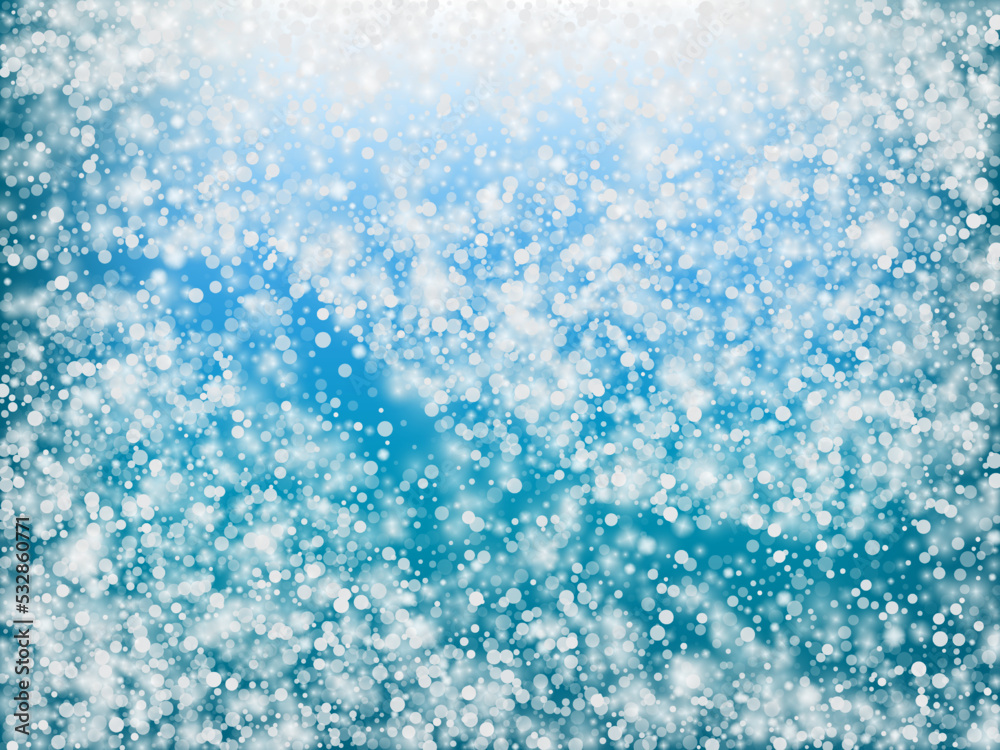Obraz premium Winter Holidays Falling Snow Vector Background.