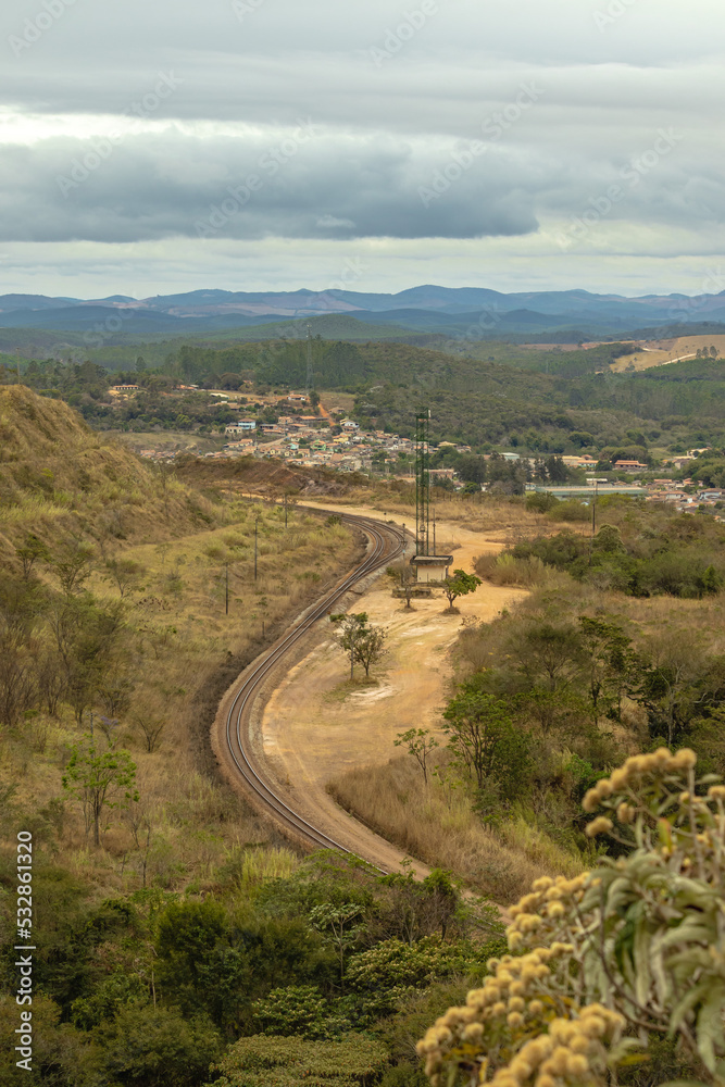 natural landscape of the city of Catas Altas, State of Minas Gerais, Brazil