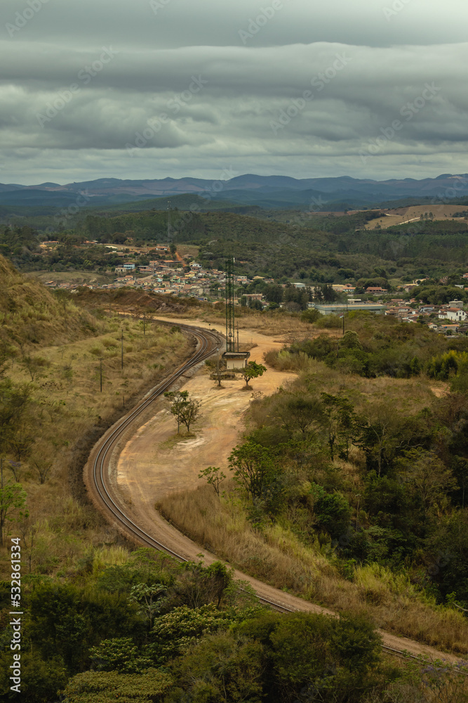 natural landscape of the city of Catas Altas, State of Minas Gerais, Brazil