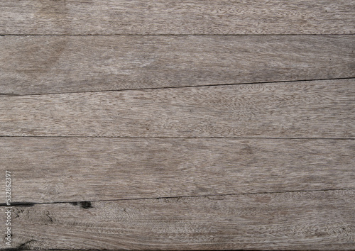 Gray old wood background The arrangement of the wooden panels that go perfectly with the beautiful old wood grain. abstract background.