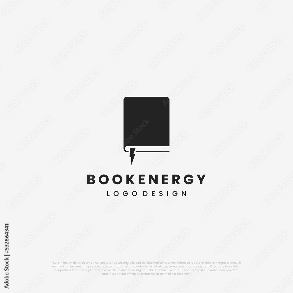book combine with book icon logo design modern concept book combine with book icon logo design modern concept