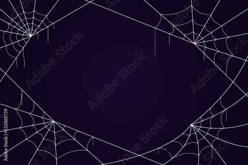 Happy Halloween cobweb with Copy Space Background