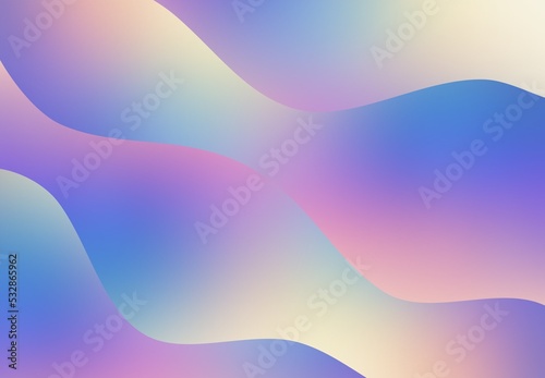 Pop art colorful flowing abstract background. Pink blue gradient wavy stripes pattern.