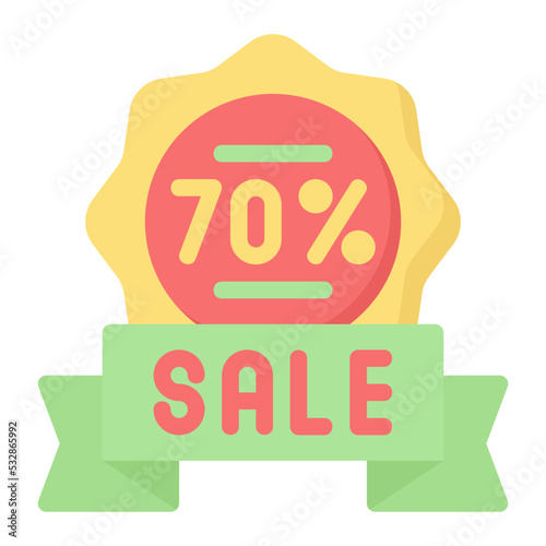 sale flat icon