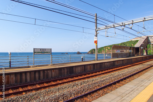 海の見える駅, 無人駅, 青海川駅