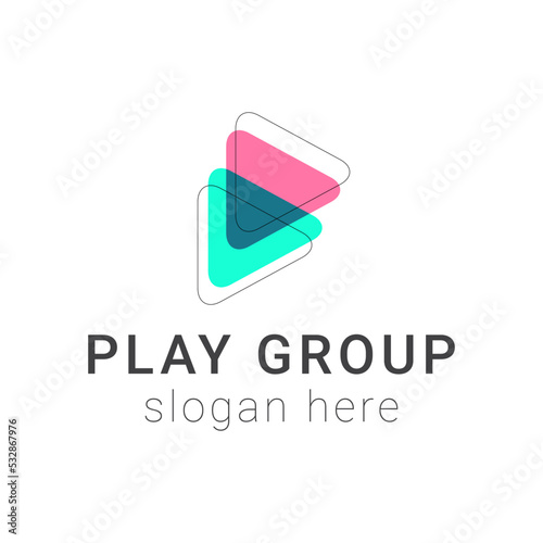 logo template play grop eps 10.