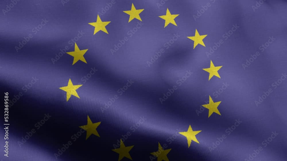 European Union - European Union Flag High Detail - National flag European Union wave Pattern loopable Elements - Fabric texture and endless loop - Seamless loop - Highly Detailed Flag - The flag of European Union - European Union Flag High Detail - National flag European Union wave Pattern loopable Elements - Fabric texture and endless loop - Seamless loop - Highly Detailed Flag - The flag of
