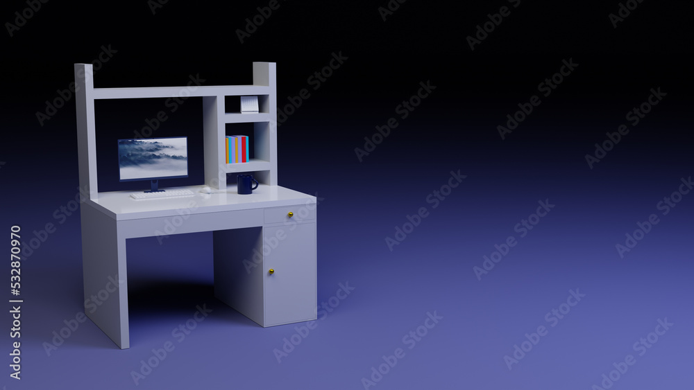 3d render isolated workstation design, trendy website banner background design, best use for web banner or advertising and promotion 3d render isolated workstation design, trendy website banner background design, best use for web banner or advertising and promotion