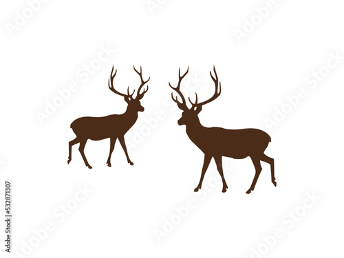 Deer vector design and illustration.