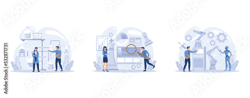 Big school subject or educational class set. Student studying social and natural science. Modern school education system, set flat vector modern illustration