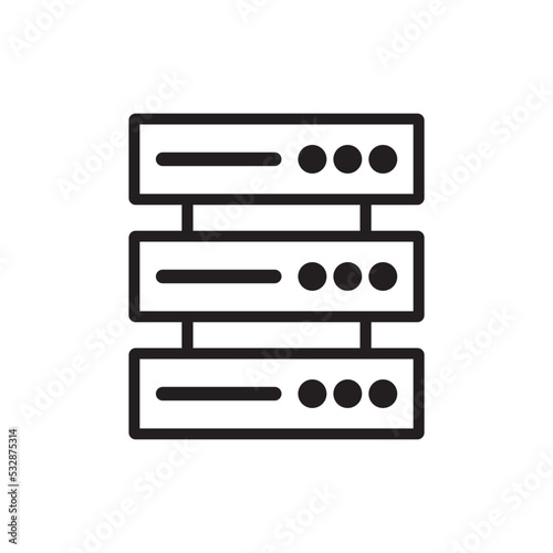 hosting icon , data icon vector