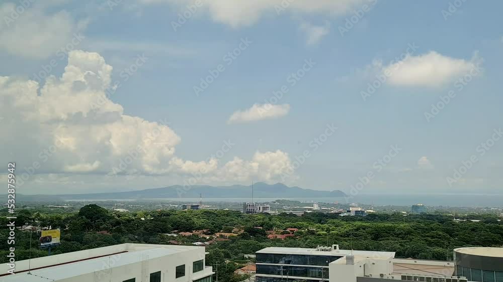 Blue sky over Managua city Nicaragua in timelapse Blue sky over Managua city Nicaragua in timelapse