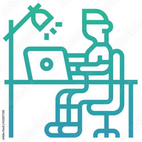 work alone icon