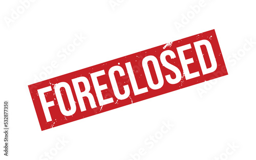 Foreclosed Rubber Stamp Seal Vector
