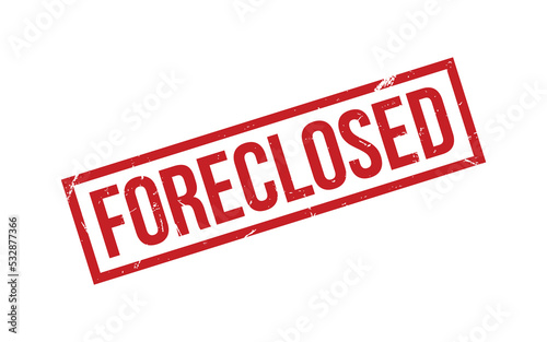 Foreclosed Rubber Stamp Seal Vector