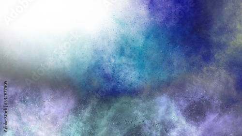 abstract blue background with paint