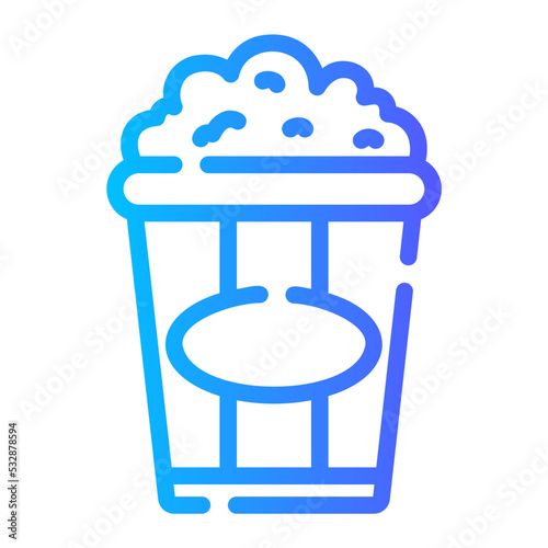 popcorn gradient icon