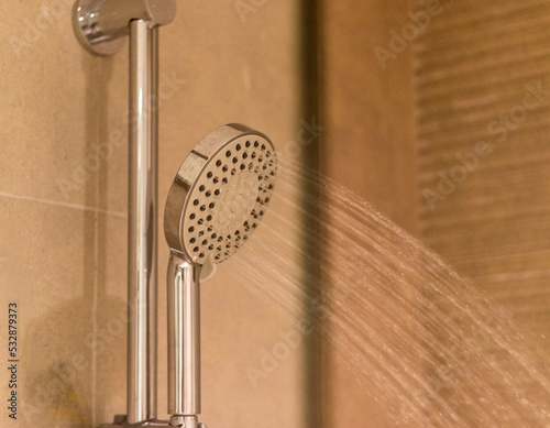 Wallpaper Mural Close up shot of a shower in a bathroom. Indoors Torontodigital.ca