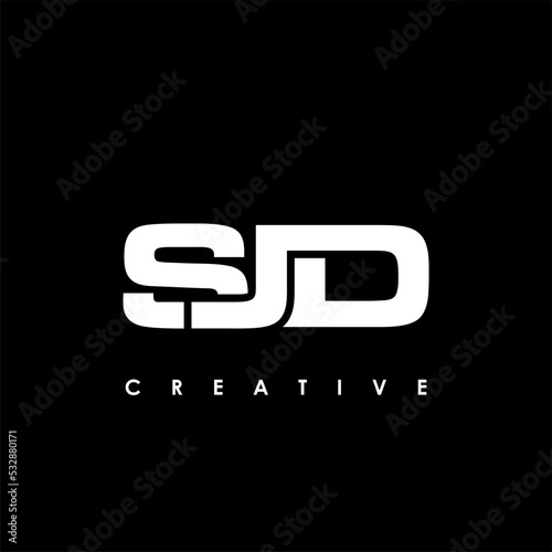 SJD Letter Initial Logo Design Template Vector Illustration