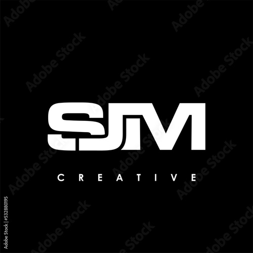 SJM Letter Initial Logo Design Template Vector Illustration photo