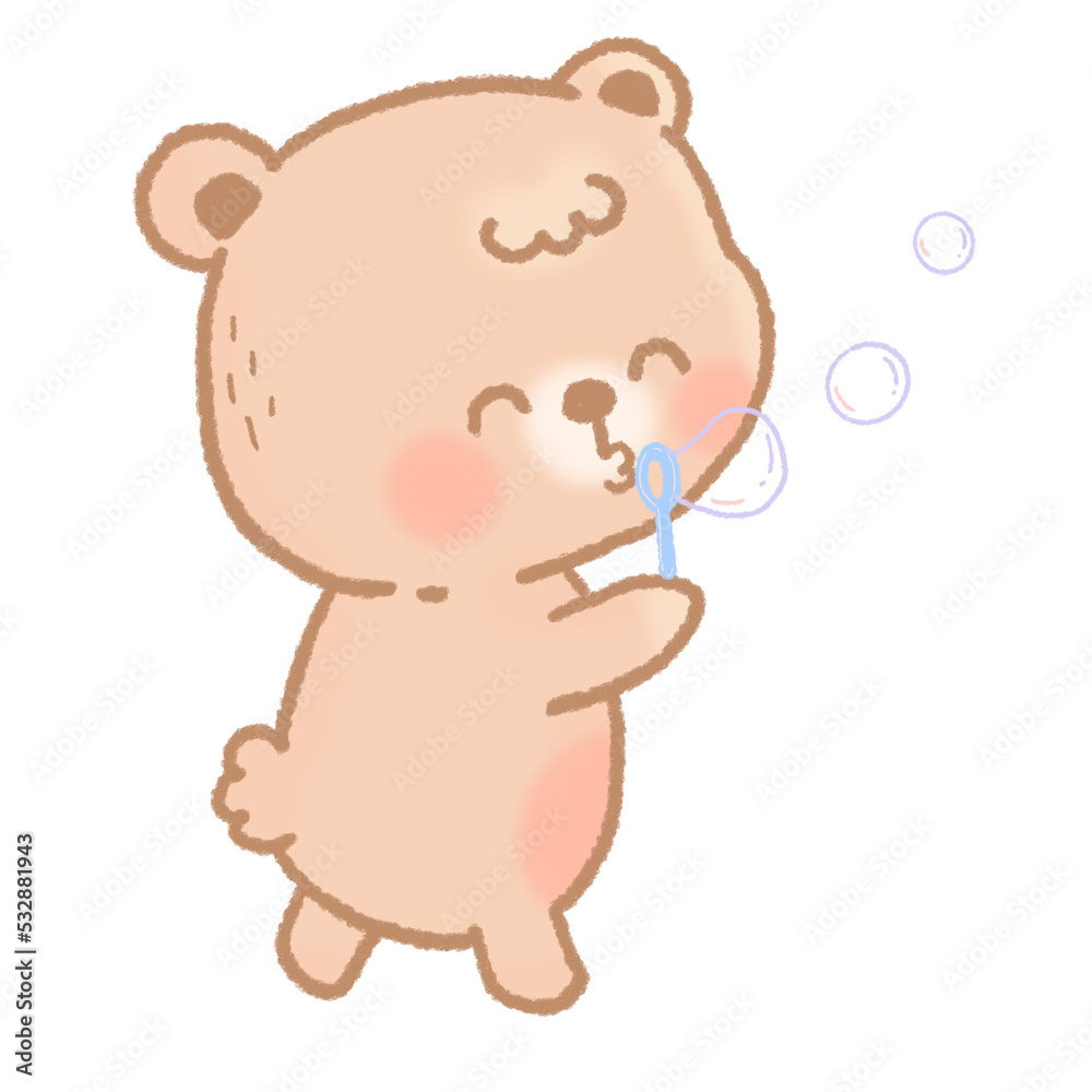 Naklejka premium cute cartoon bear illustration