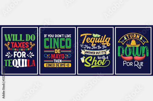 Cinco De Mayo Vector Set, Cinco De Mayo quote t-shirt bundle