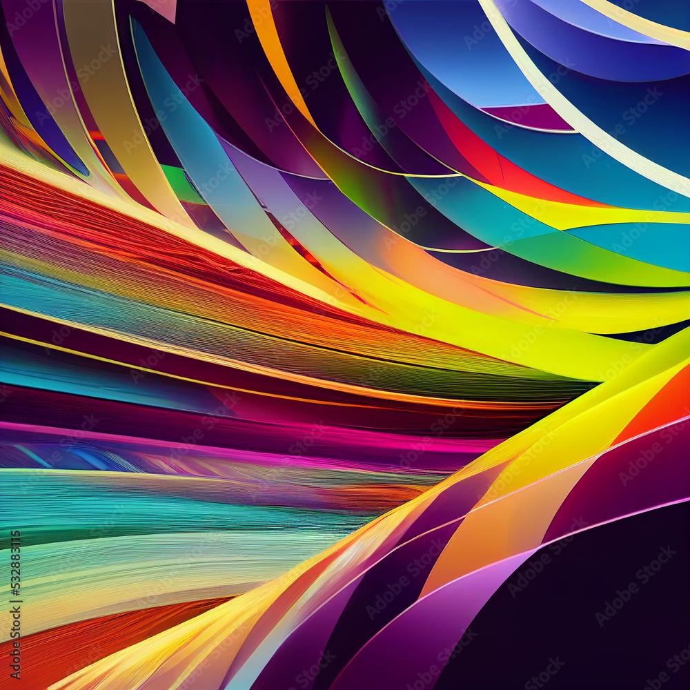 Abstract Waving Bright Multi Colors Background Abstract Waving Bright Multi Colors Background