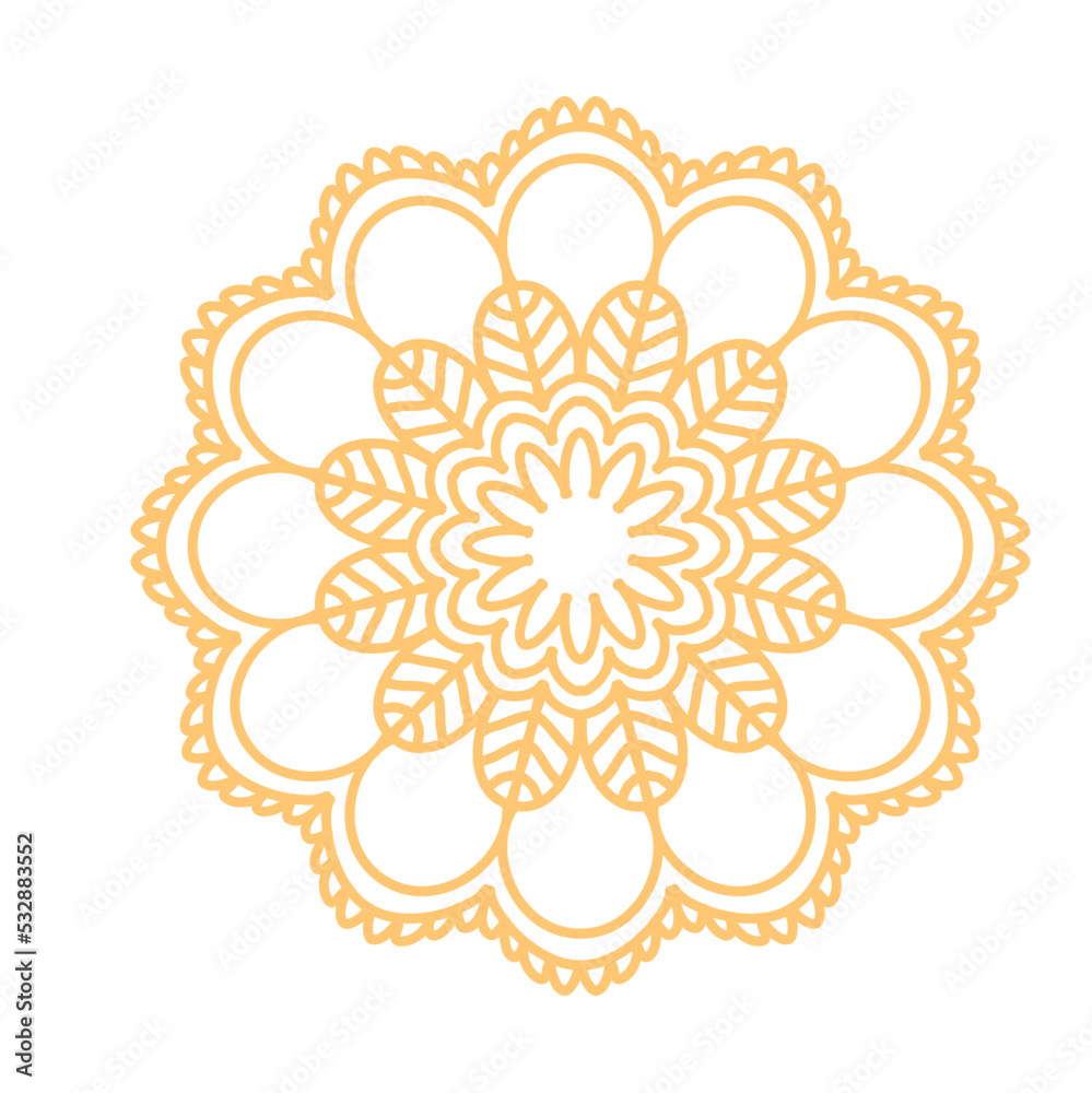 Golden decorative mandala Golden decorative mandala