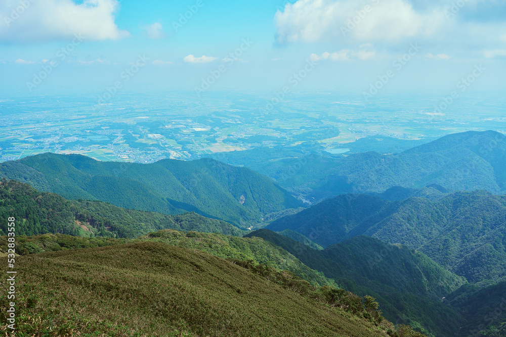 三重県　竜ヶ岳から見える山並み