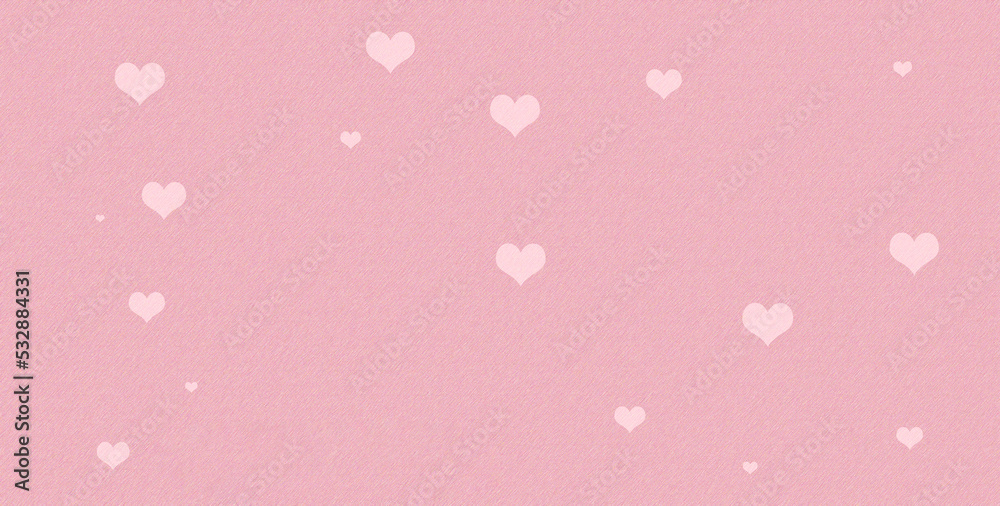 abstract pink background with icon heart