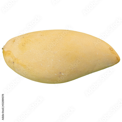 Ripe Mango isolated on white background.