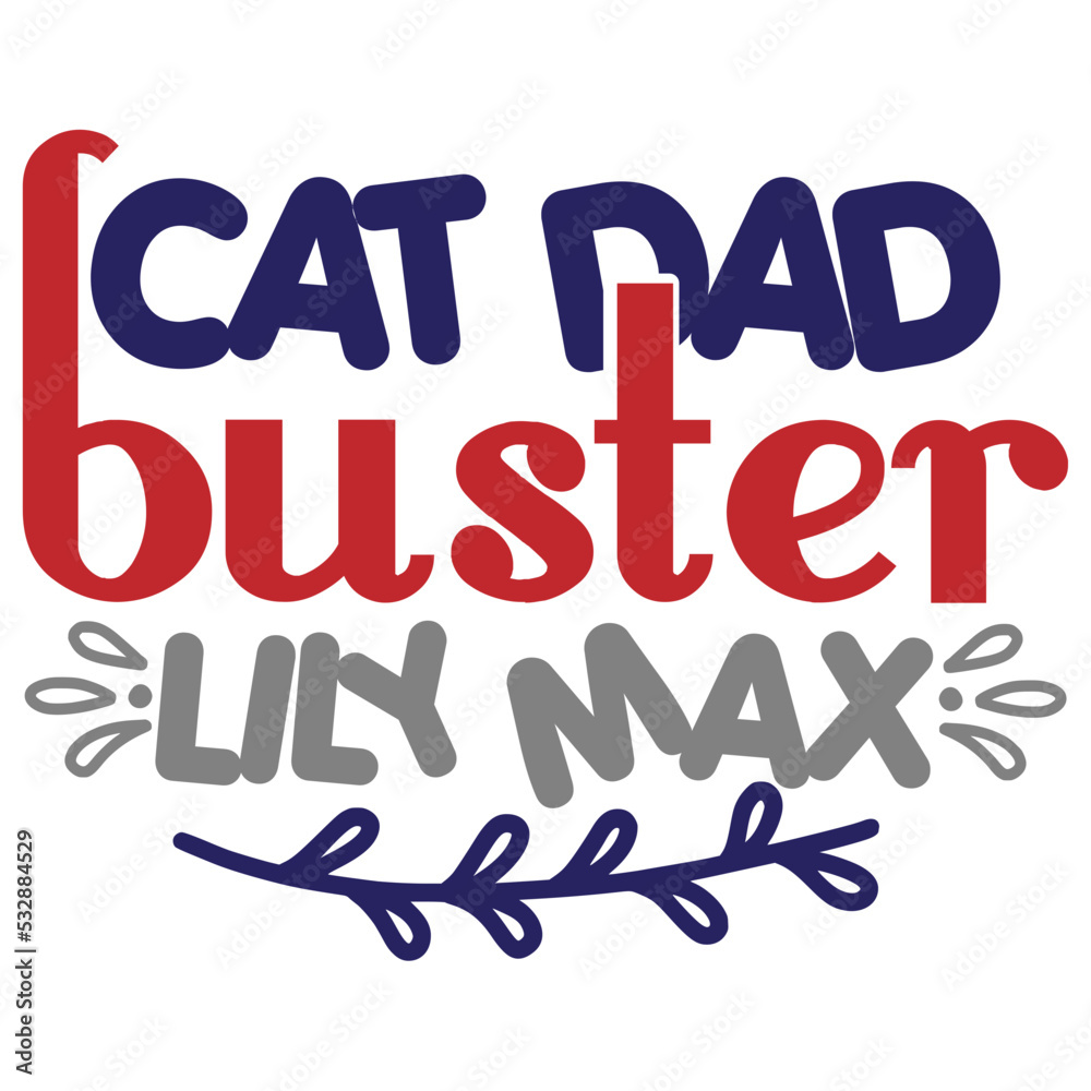cat dad buster lily max cat dad buster lily max