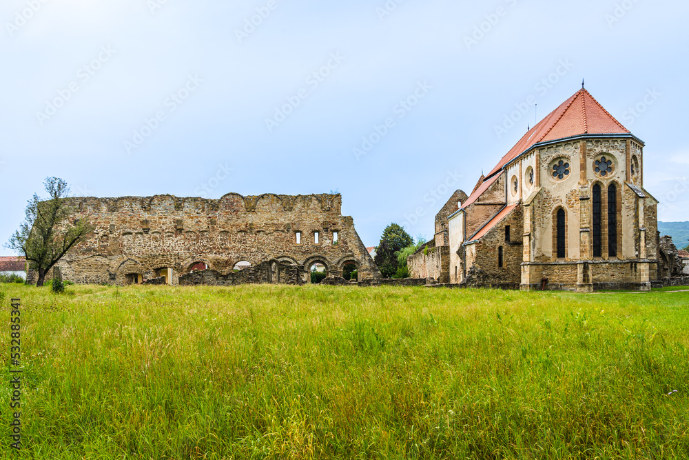 Ruins of the Cistercian Abbey of Carta; Gothic Style church in Transylvania, Romania; Carta Monastery