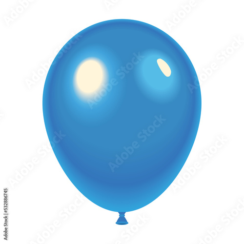 blue balloon helium floating